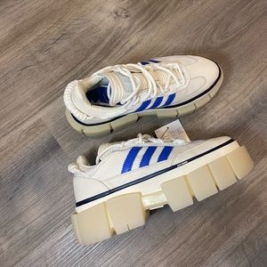 Adidas X Ivy Park collection, sleek chunky blue Beyoncé sneakers